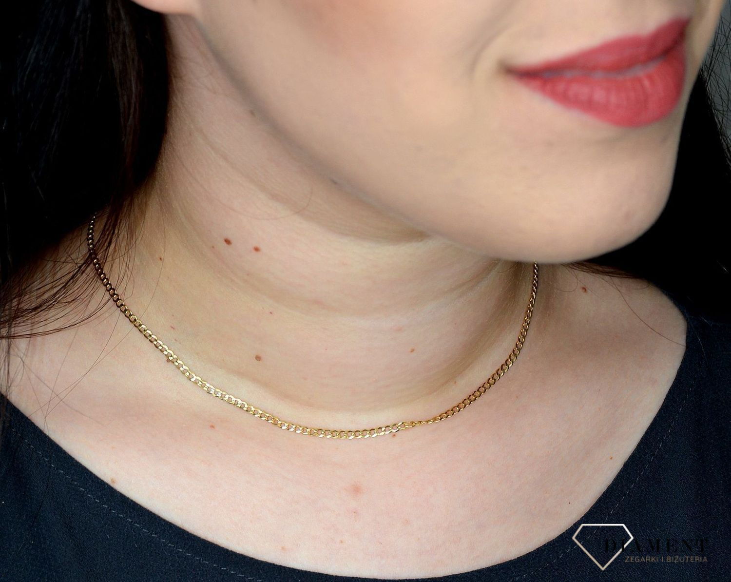 Złoty łańcuszek 333 pancerka 2,5 mm DIA-LAN-3172-333 2,5mm (1).jpg